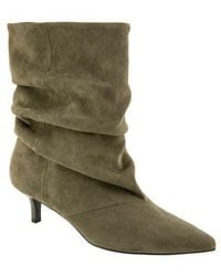 BCBGMAXAZRIA - Dalles Kitten Heel Pointed Toe Scrunch Bootie - Lyst