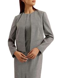 Ted Baker - Yutaka Tailored Crop Jacket - Lyst