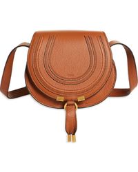 Chloé - Small Marcie Leather Crossbody Bag - Lyst