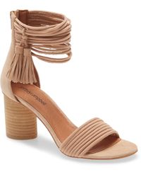 laura crystal embellished ankle strap sandal