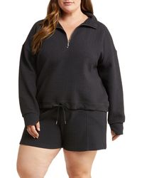 Zella - Revive Half Zip Pullover Sweatshirt - Lyst