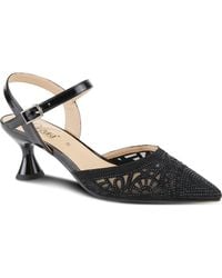 AZURA BY SPRING STEP - Delicate Ankle Strap Pointed Toe Pump - Lyst