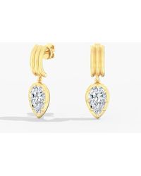 Everlee - Pear Aura Drop Lab Diamond - Lyst
