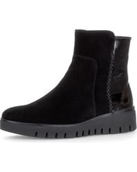Gabor - Sally Leather Wedge Bootie - Lyst