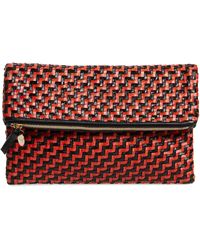 Clare V. - Zip Leather Clutch - Lyst