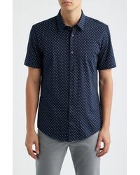 BOSS - Roan Slim Fit Short Sleeve Button-Up Shirt - Lyst