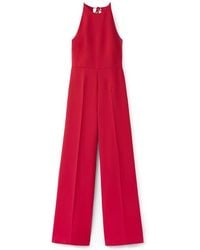 Mango - Open Back Halter Neck Jumpsuit - Lyst
