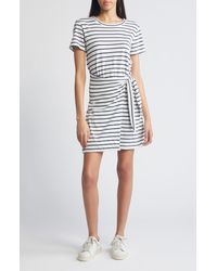 Rails - Edie Stripe Tie Waist T-shirt Dress - Lyst