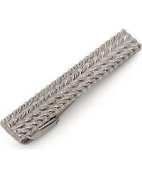 Cufflinks Inc. - Antique Herringbone Stainless Steel Tie Bar - Lyst