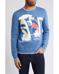 Brooks Brothers - Archive Sailboat Crewneck Sweater - Lyst