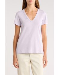 Rag & Bone - The Vee Slub Cotton T-Shirt - Lyst