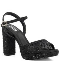 Dune - Mesmerizing Ankle Strap Platform Sandal - Lyst