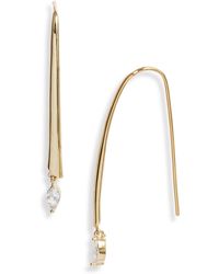 Nordstrom - Demi Fine Cubic Zirconia Threader Earrings - Lyst