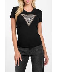 Guess - Python Triangle Embellished Graphic T-Shirt - Lyst