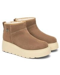 Nero Giardini - Faux Shearling Platform Bootie - Lyst