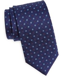 David Donahue - Neat Floral Silk Tie - Lyst
