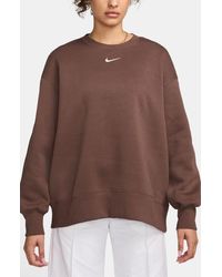 Nike - Phoenix Fleece Oversize Crewneck Sweatshirt - Lyst