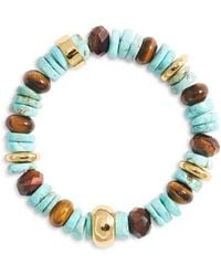 Nest - Malachite Stretch Bracelet - Lyst