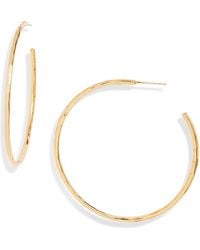 Nest - Hammered Hoop Earrings - Lyst