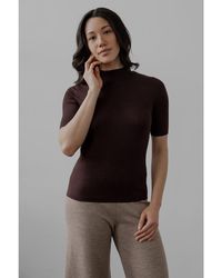 SSKEIN - Mock Neck Pullover - Lyst
