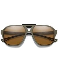 Smith - Truss 57Mm Chromapop Polarized Aviator Sunglasses - Lyst