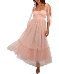 Petal & Pup - Floret Bow Strap Midi Sundress - Lyst