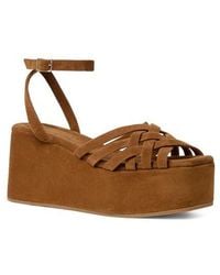Loeffler Randall - Channing Ankle Strap Platform Wedge Sandal - Lyst