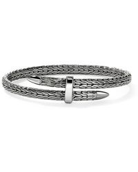 John Hardy - Spear Pavé Flex Cuff - Lyst