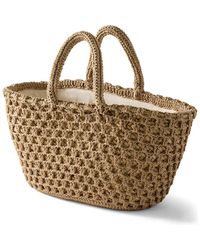 Haven Well Within - Woven Rope And Straw Tote - Lyst