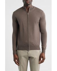 Aurélien - Cashwool Full Zip Sweater - Lyst