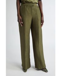Jason Wu - Crinkled Satin Straight Leg Trousers - Lyst