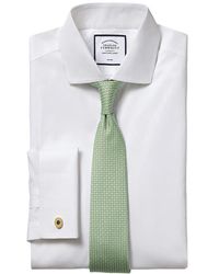 Charles Tyrwhitt - Non-Iron Poplin Cutaway Slim Fit Shirt Double Cuff - Lyst