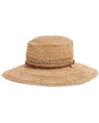 Rag & Bone - Raffia Straw Boater Hat - Lyst