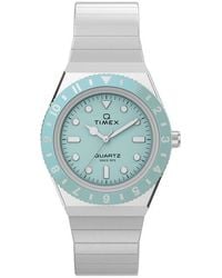 Timex - Q Mini 30Mm Stainless Steel Expansion Band Watch - Lyst