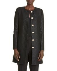 St. John - Sequin Knit Three Quarter Jacket - Lyst