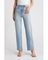 Hidden Jeans - High Waist Straight Leg Jeans - Lyst