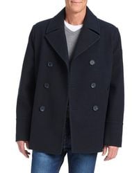 Vince Camuto - Double Breasted Water Resistant Coat - Lyst