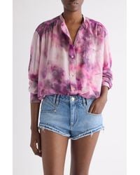 Isabel Marant - Mexika Tie Dye Cotton Button-Up Shirt - Lyst