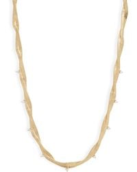 Nordstrom - Cubic Zirconia Twisted Snake Chain Collar Necklace - Lyst