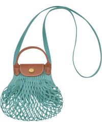 Longchamp - Le Pliage Extra Small Filet Knit Shoulder Bag - Lyst