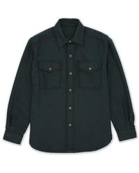 Fortela - Cpo Flannel Wool Overshirt - Lyst