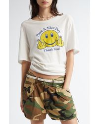 R13 - Have A Nice Day Cotton & Cashmere Graphic T-Shirt - Lyst
