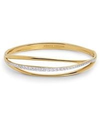 Monica Vinader - Nura Lab-Created Diamond Pavé Wrap Bangle Bracelet - Lyst