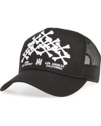 Amiri - Stacked Bones Logo Adjustable Trucker Hat - Lyst