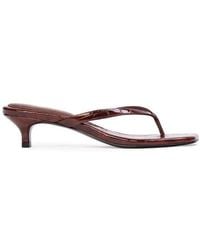 Black Suede Studio - Kendal 35 Croc Sandal - Lyst