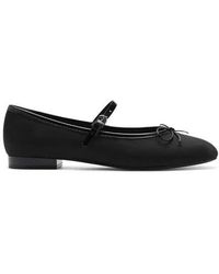 Mango - Buckle Strap Corduroy Ballerina Flat - Lyst
