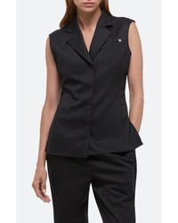 Helmut Lang - Modest Jacquard Satin Vest - Lyst