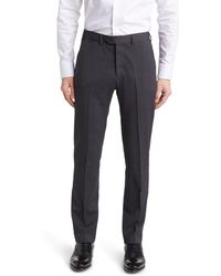 Emporio Armani - G-line Flat Front Wool Pants - Lyst