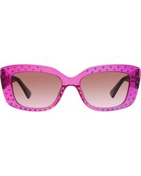 Kurt Geiger - 52Mm Rectangular Sunglasses - Lyst