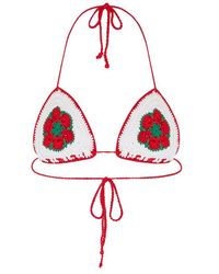 BrunnaCo - The Poppy Crochet Bikini Top - Lyst